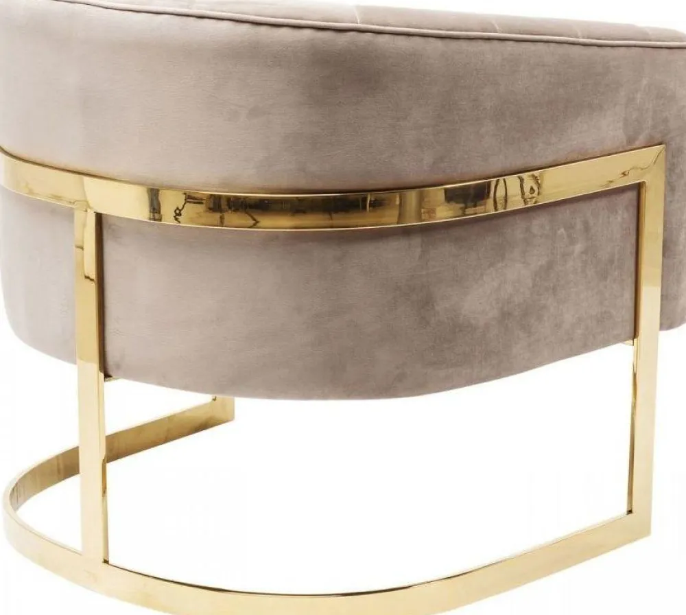 Fotele*KARE Design Fotel Pure Elegance 77x71 Cm Beżowy