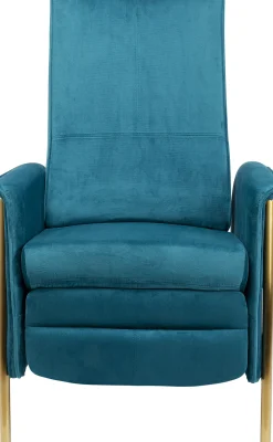 Fotele*KARE Design Fotel Rozkładany Lazy Velvet 70x104 Cm