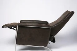 Fotele*KARE Design Fotel Rozkładany Lazy 72x104 Cm Brązowy