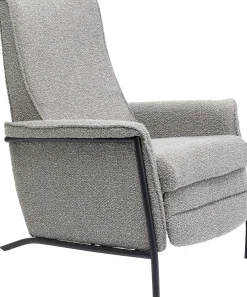 Fotele*KARE Design Fotel Rozkładany Nicky 72x104 Cm Recliner Szary