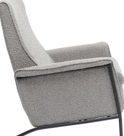 Fotele*KARE Design Fotel Rozkładany Nicky 72x104 Cm Recliner Szary