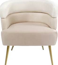 Fotele*KARE Design Fotel Sandwich 65x74 Cm Kremowo-beżowy