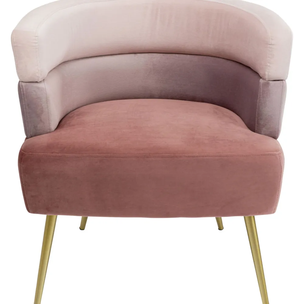 Fotele*KARE Design Fotel Sandwich 65x74 Cm Odcienie Różu