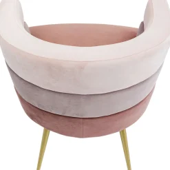 Fotele*KARE Design Fotel Sandwich 65x74 Cm Odcienie Różu