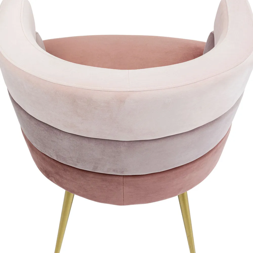 Fotele*KARE Design Fotel Sandwich 65x74 Cm Odcienie Różu