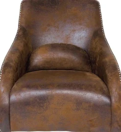 Fotele*KARE Design Fotel Swing Ritmo 76x83 Cm Brązowy