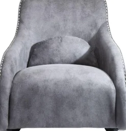 Fotele*KARE Design Fotel Swing Ritmo 76x83 Cm Szary