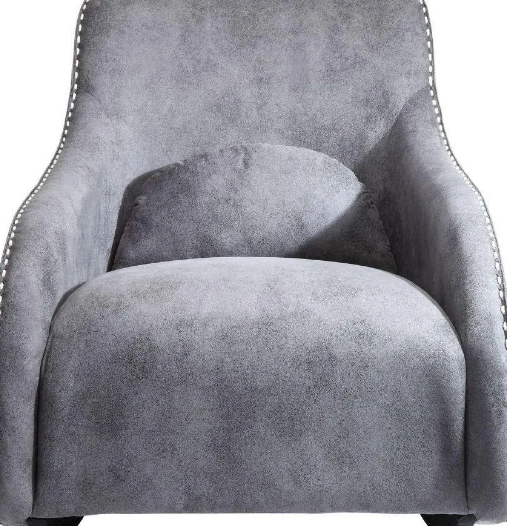 Fotele*KARE Design Fotel Swing Ritmo 76x83 Cm Szary