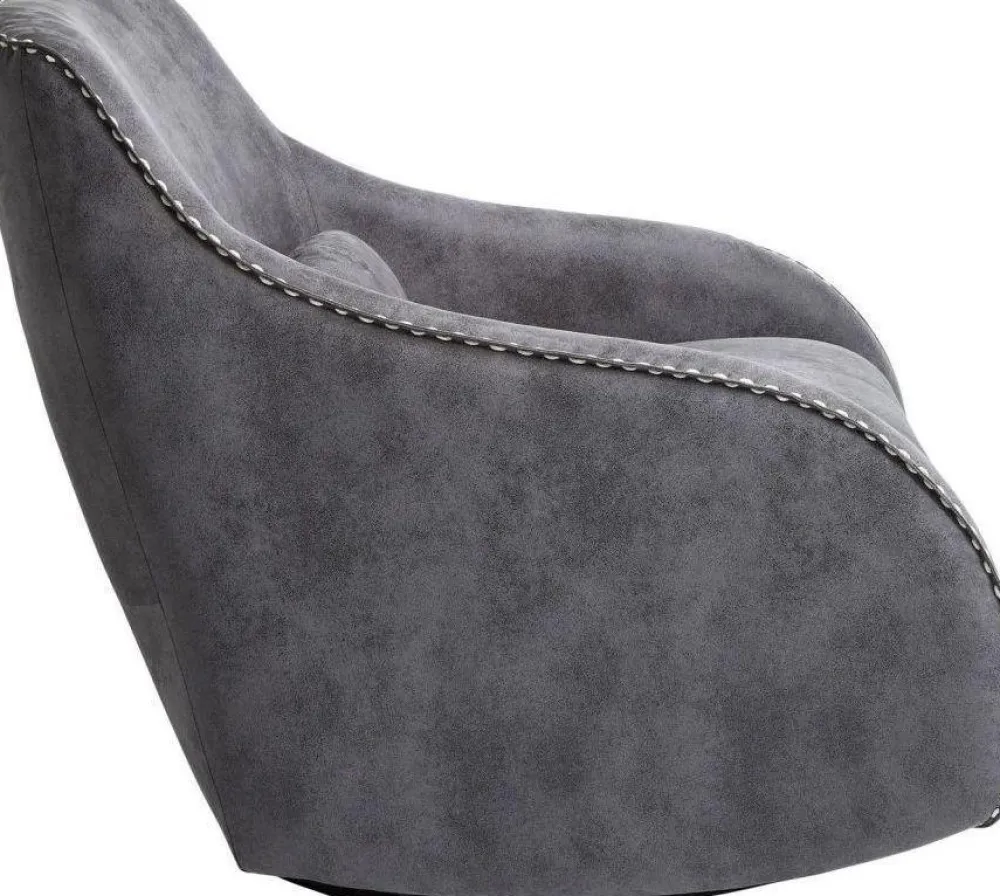 Fotele*KARE Design Fotel Swing Ritmo 76x83 Cm Szary
