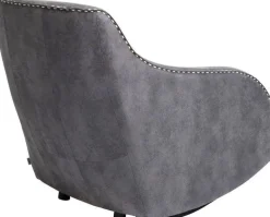 Fotele*KARE Design Fotel Swing Ritmo 76x83 Cm Szary