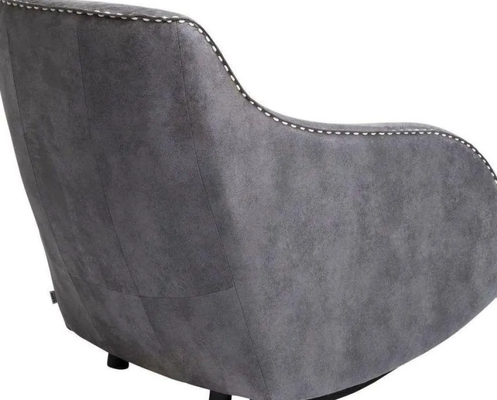 Fotele*KARE Design Fotel Swing Ritmo 76x83 Cm Szary