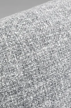 Fotele*KARE Design Fotel Szeroki W Kolorze Szarym Nogi Stalowe Czarne 126x88 Cm