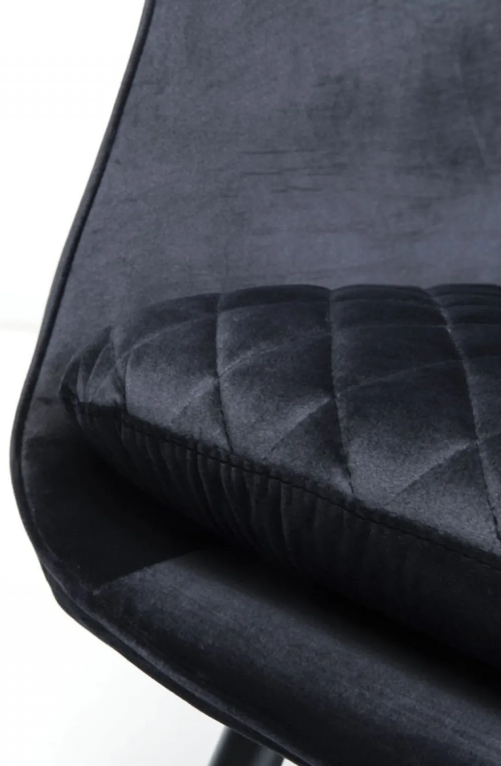 Fotele*KARE Design Fotel Tudor Velvet 78x100 Cm Czarny