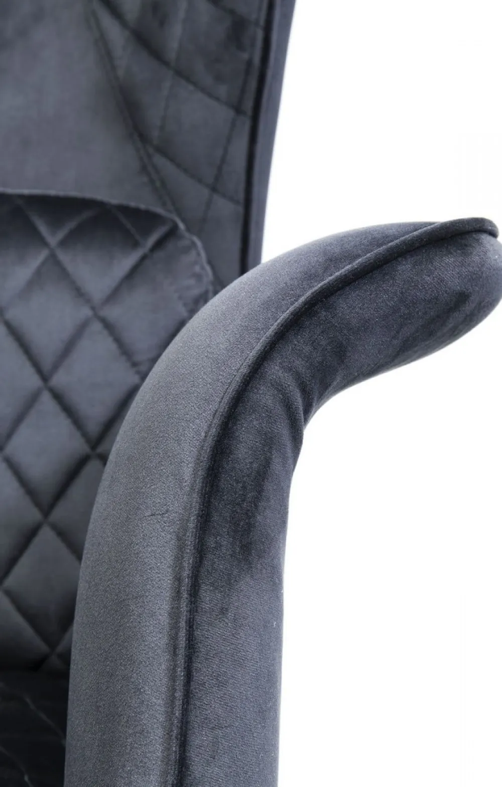 Fotele*KARE Design Fotel Tudor Velvet 78x100 Cm Czarny