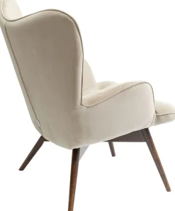 Fotele*KARE Design Fotel Vicky Novara 73x94 Cm Beżowy