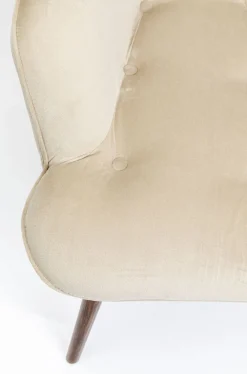 Fotele*KARE Design Fotel Vicky Novara 73x94 Cm Beżowy