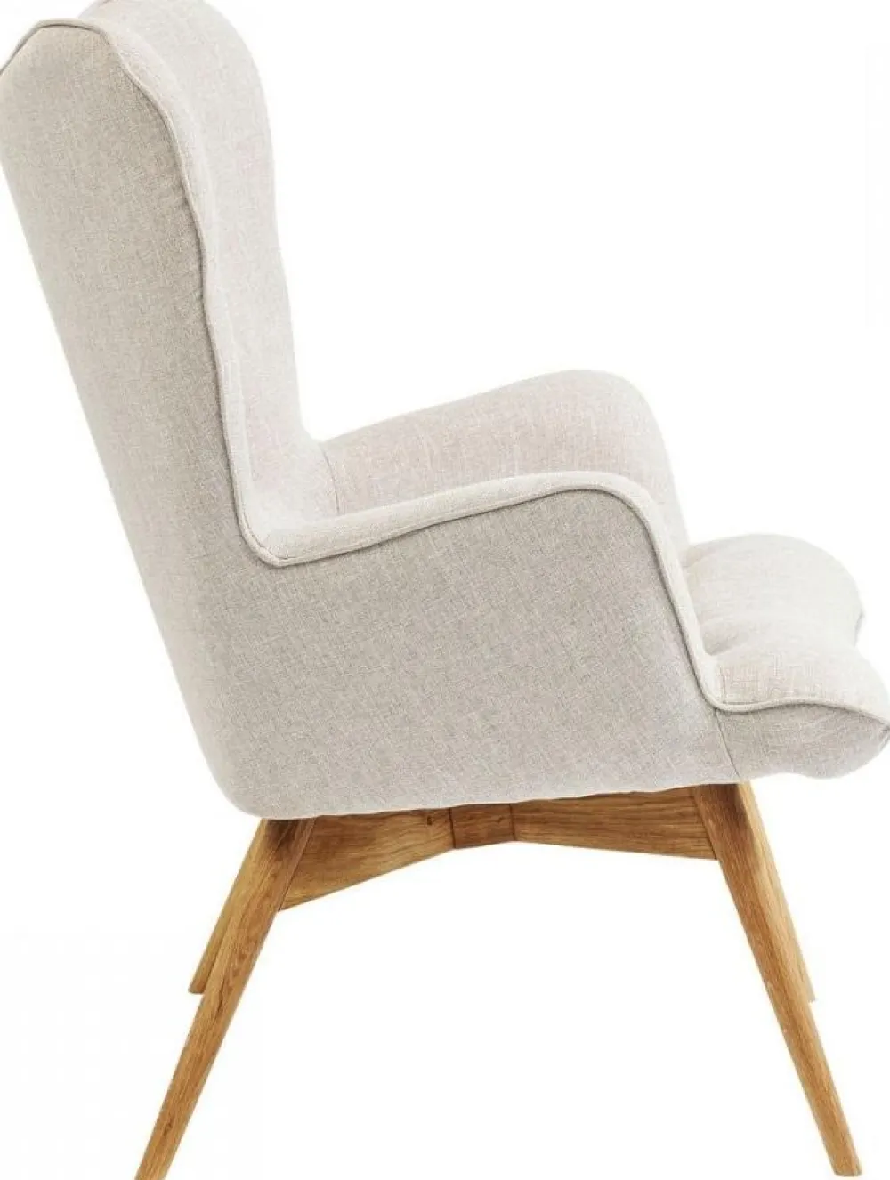 Fotele*KARE Design Fotel Vicky 73x94 Cm Ecru