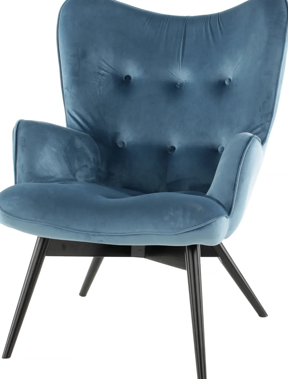Fotele*KARE Design Fotel Vicky 73x94 Cm Niebieski