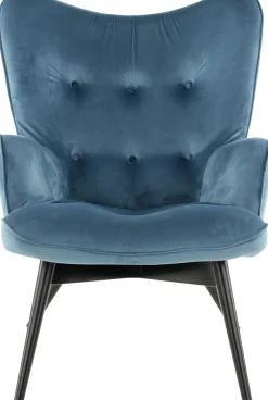 Fotele*KARE Design Fotel Vicky 73x94 Cm Niebieski