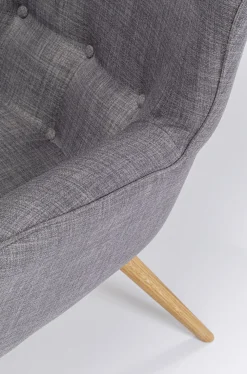 Fotele*KARE Design Fotel Vicky 73x94 Cm Szary