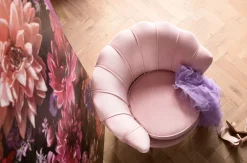 Fotele*KARE Design Fotel Water Lily 83x77 Cm Jasnoróżowy
