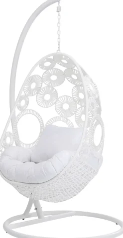 Fotele*KARE Design Fotel Wiszący Ibiza 104x203 Cm Biały