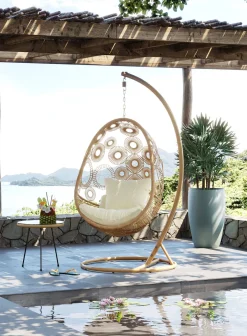 Fotele*KARE Design Fotel Wiszący Ibiza 120x209 Cm Naturalny