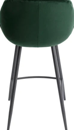 Hokery*KARE Design Hoker Aksamitny Zielony Z Oparciem I Podłokietnikami 69 Cm