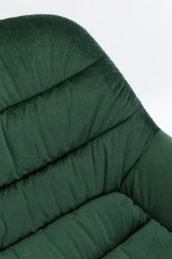 Hokery*KARE Design Hoker Aksamitny Zielony Z Oparciem I Podłokietnikami 69 Cm