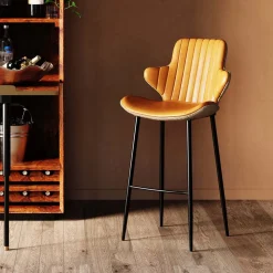 Hokery*KARE Design Hoker Enders 54x109 Cm Jasnobrązowy