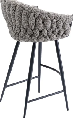 Hokery*KARE Design Hoker Knot 60x103 Cm Brązowy - Nogi Czarne