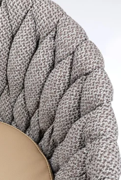 Hokery*KARE Design Hoker Knot 60x103 Cm Brązowy - Nogi Czarne