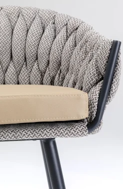 Hokery*KARE Design Hoker Knot 60x103 Cm Brązowy - Nogi Czarne