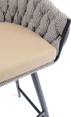 Hokery*KARE Design Hoker Knot 60x103 Cm Brązowy - Nogi Czarne