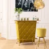 Hokery*KARE Design Hoker Lady Rock Ø48x74 Cm żółty