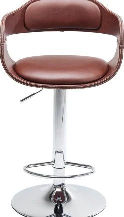 Hokery*KARE Design Hoker Monaco Nougat 48x106 Cm Brązowy Ekoskóra