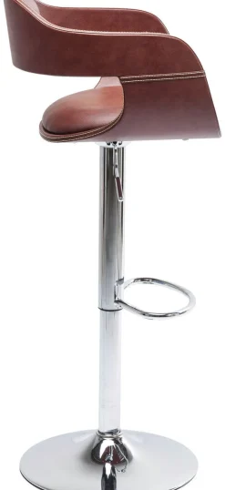 Hokery*KARE Design Hoker Monaco Nougat 48x106 Cm Brązowy Ekoskóra