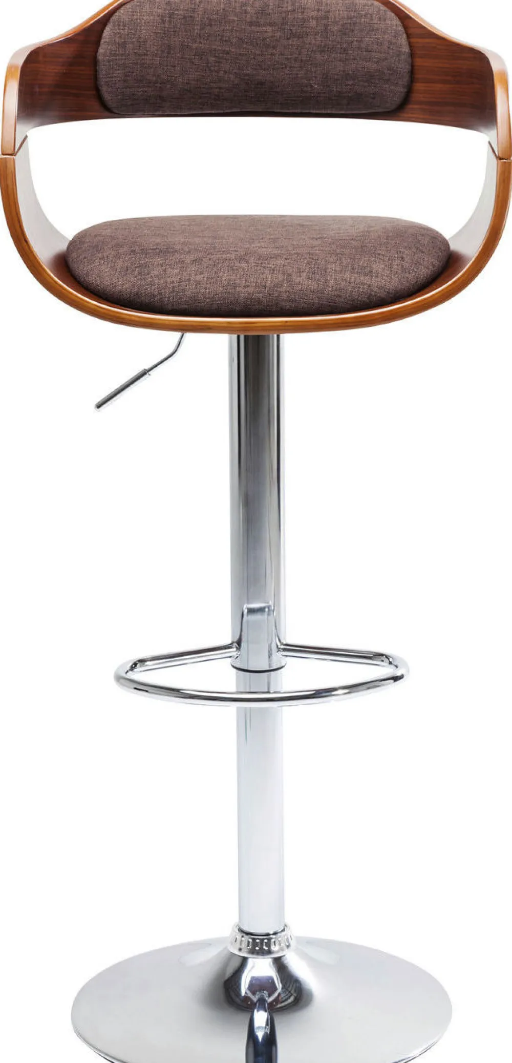 Hokery*KARE Design Hoker Monaco Schoko 48x106 Cm Brązowo-srebrny