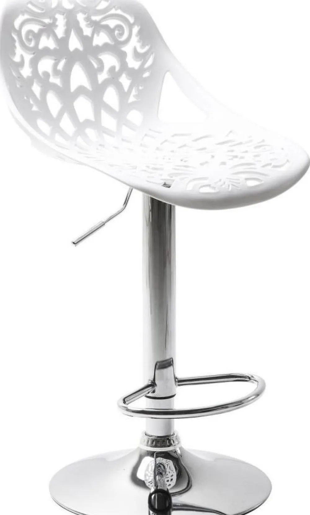 Hokery*KARE Design Hoker Ornament 45x107 Cm Biały