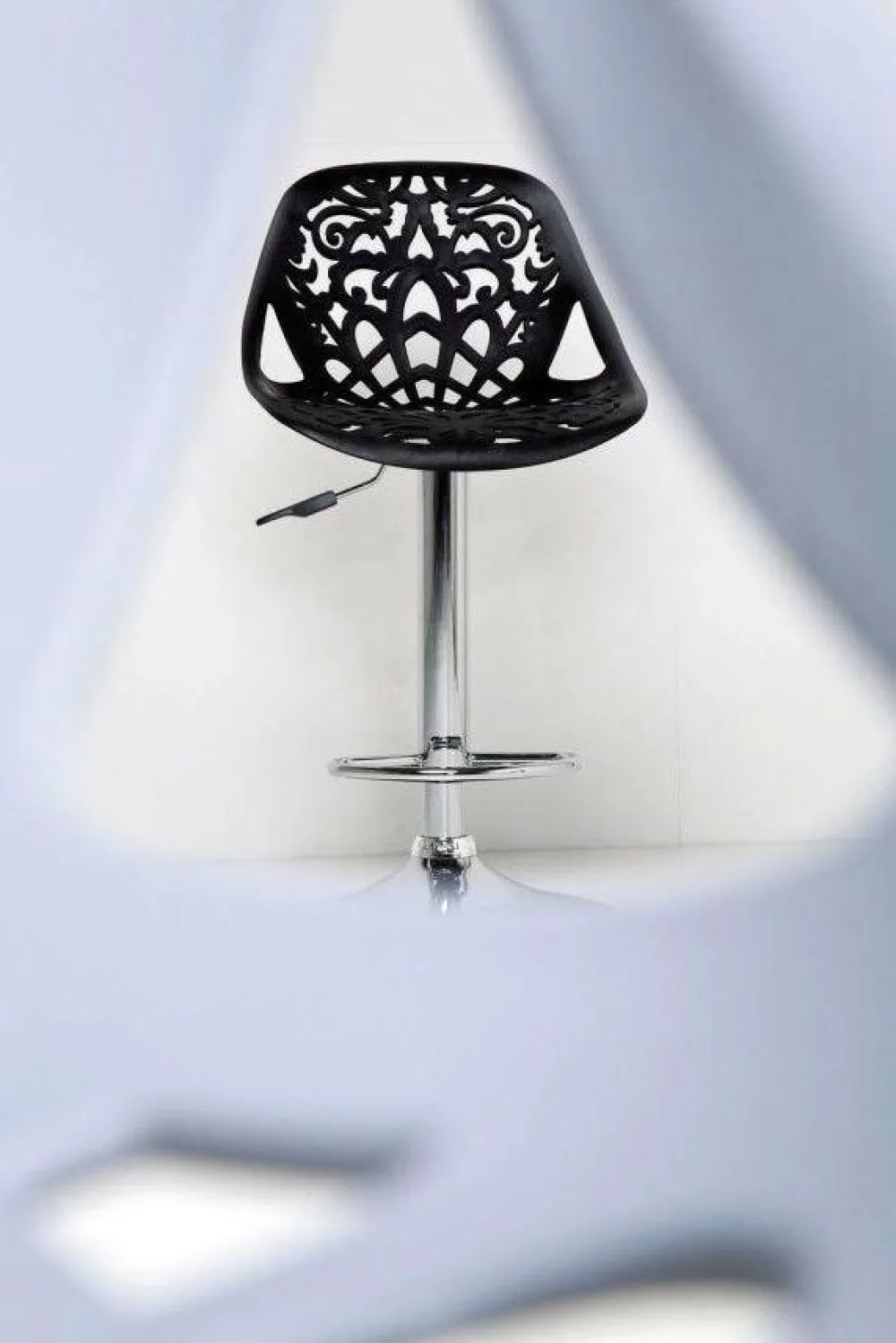 Hokery*KARE Design Hoker Ornament 45x107 Cm Biały