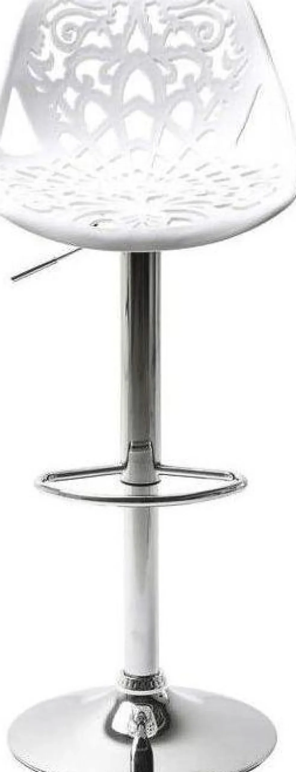 Hokery*KARE Design Hoker Ornament 45x107 Cm Biały