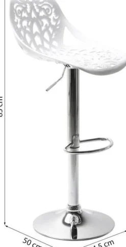 Hokery*KARE Design Hoker Ornament 45x107 Cm Biały