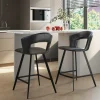 Hokery*KARE Design Hoker Reunion 53x91 Cm Czarny