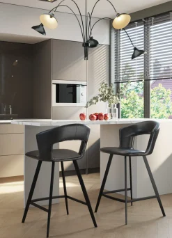 Hokery*KARE Design Hoker Reunion 53x91 Cm Czarny