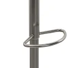 Hokery*KARE Design Hoker W Kolorze Srebrnym Z Regulacją Wysokości Okrągłe Siedzisko 60-82 Cm