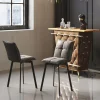 Hokery*KARE Design Hoker Z Obrotowym Siedziskiem Pikowany Brązowy Nogi Stal 69 Cm
