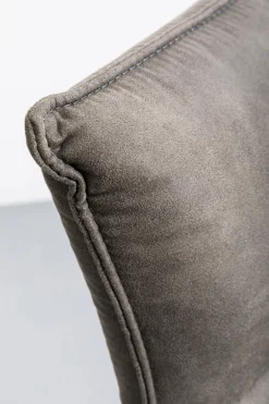 Hokery*KARE Design Hoker Z Obrotowym Siedziskiem Pikowany Brązowy Nogi Stal 69 Cm