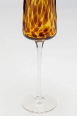 Kieliszki*KARE Design Kieliszek Do Szampana Brązowy 210 Ml Nóżka Transparentna