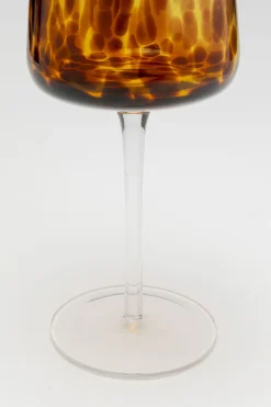 Kieliszki*KARE Design Kieliszek Do Wina Brązowy 500 Ml Nóżka Transparentna