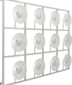 Kinkiety*KARE Design Kinkiet Ufo 186x140 Cm Srebrny